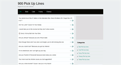 Desktop Screenshot of pickup-lines.net