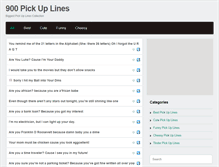Tablet Screenshot of pickup-lines.net
